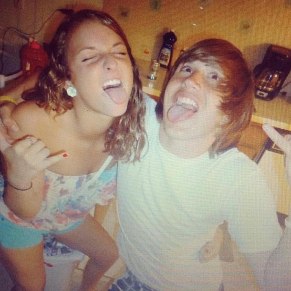 Our first pic together in 2011 after crushing a game of beer pong in Ocean City