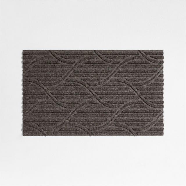 Thirsty Flow Taupe Brown Indoor/Outdoor Doormat 21.5"x35"