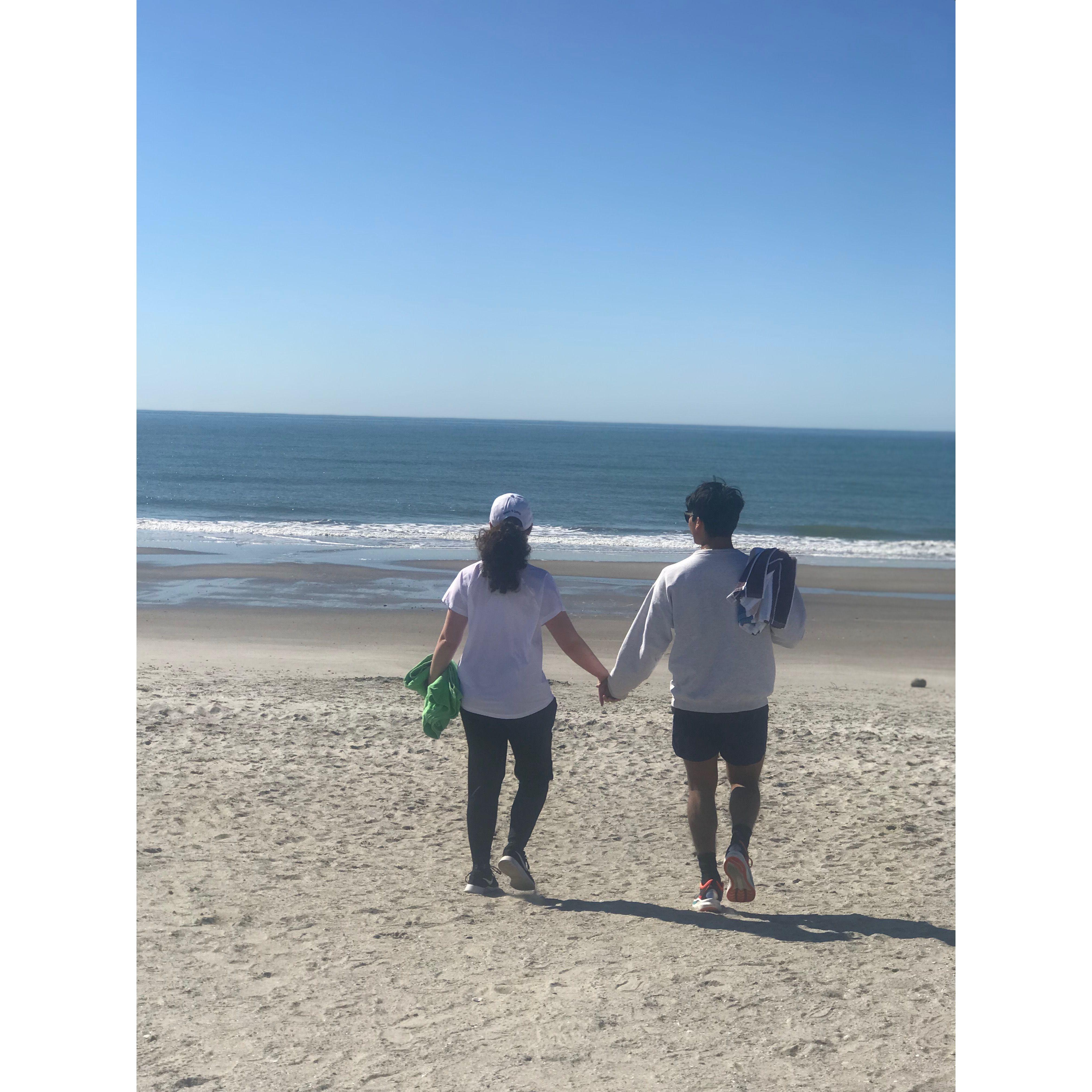 Spring break in Oak Island, NC, March 2022