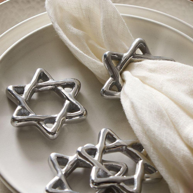 Star of David Napkin RingNapkin RingMetalPolishedS/4