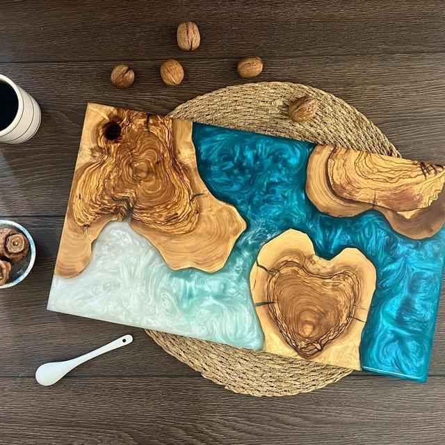 Personalized Custom Charcuterie Board, Personalized Cutting Board, Cheese Board, Kitchen and Dining, Epoxy Resin Art, New Home Gift