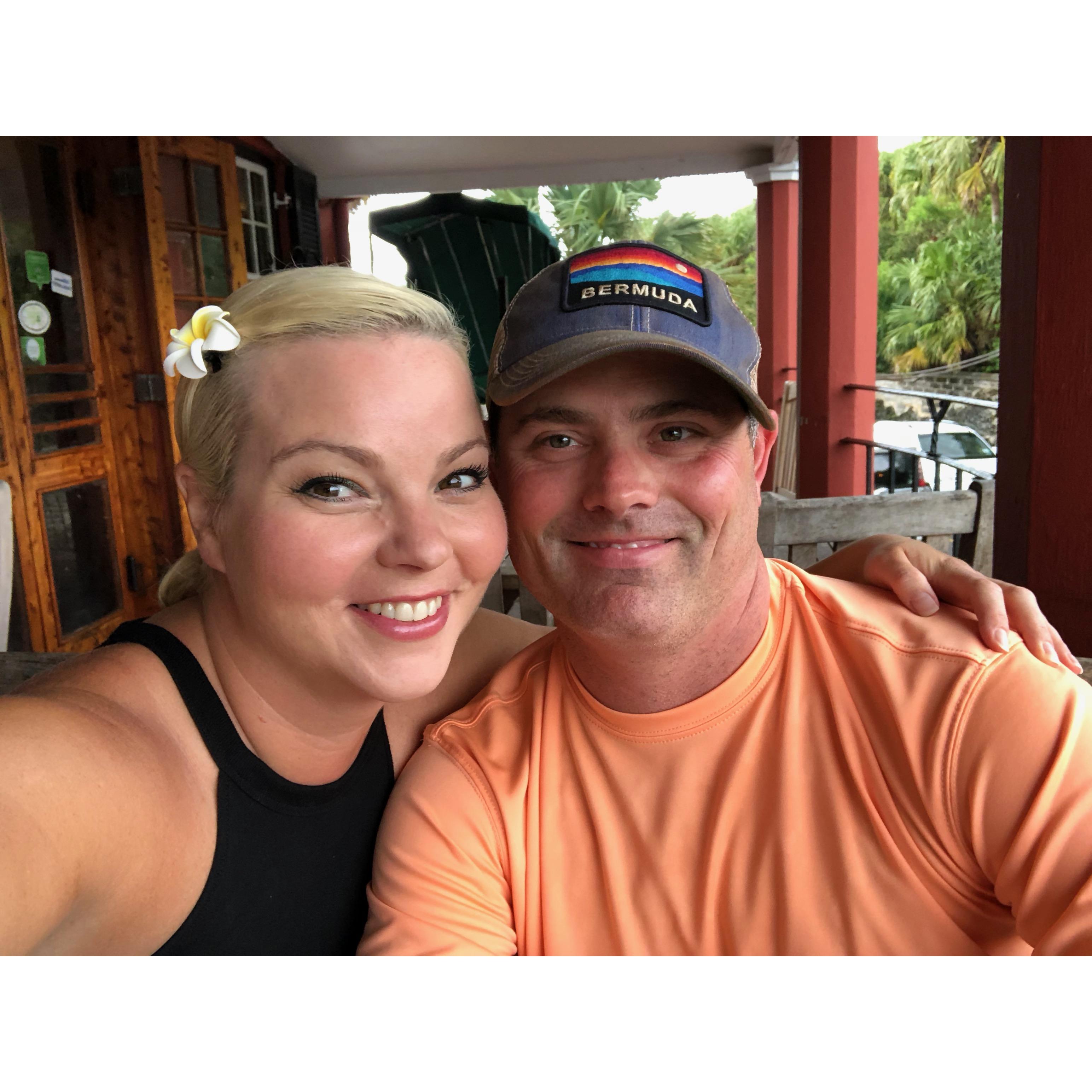 Our first visit to the Swizzle Inn in Bermuda in 6/12/18