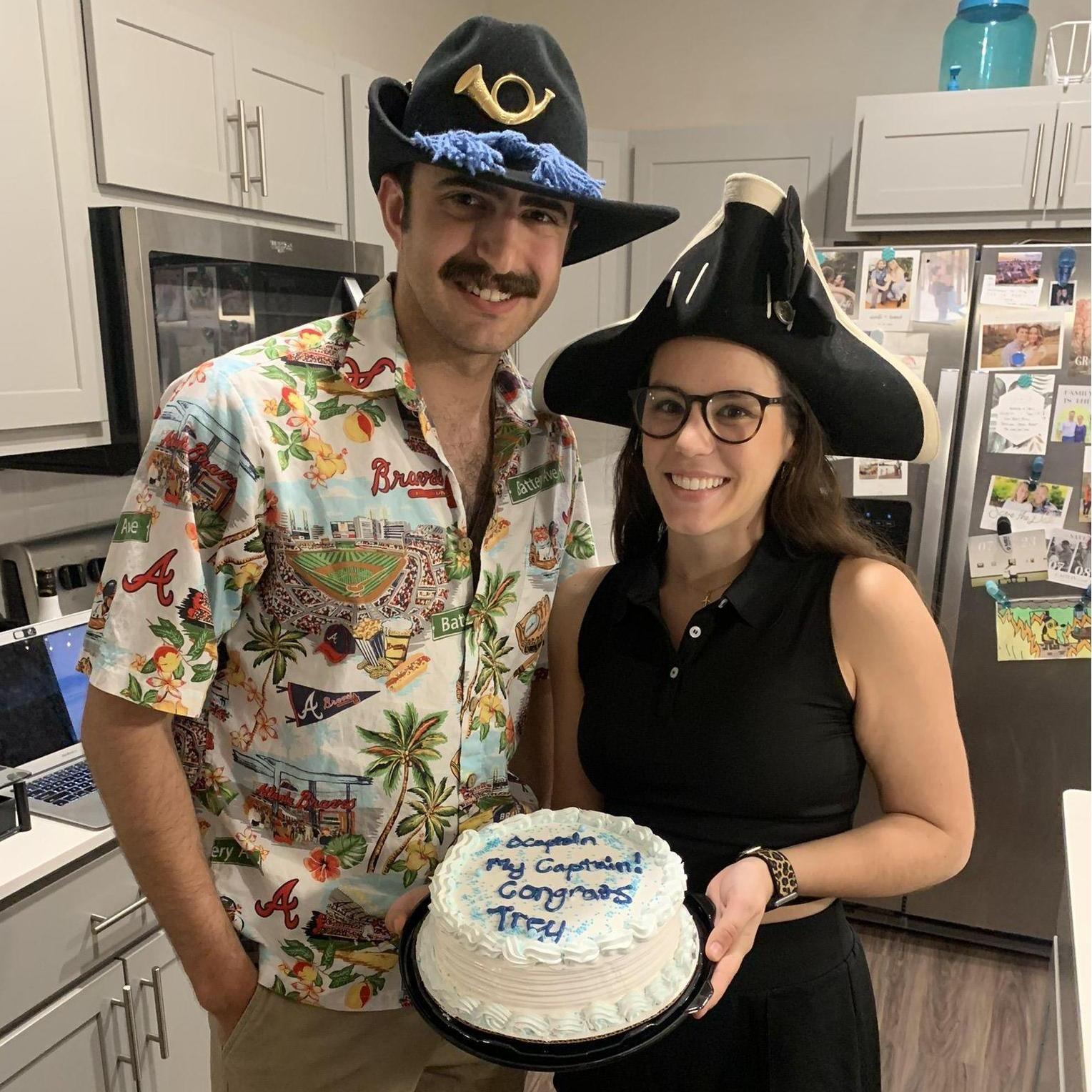 Crazy hat party before sending Trey off over seas