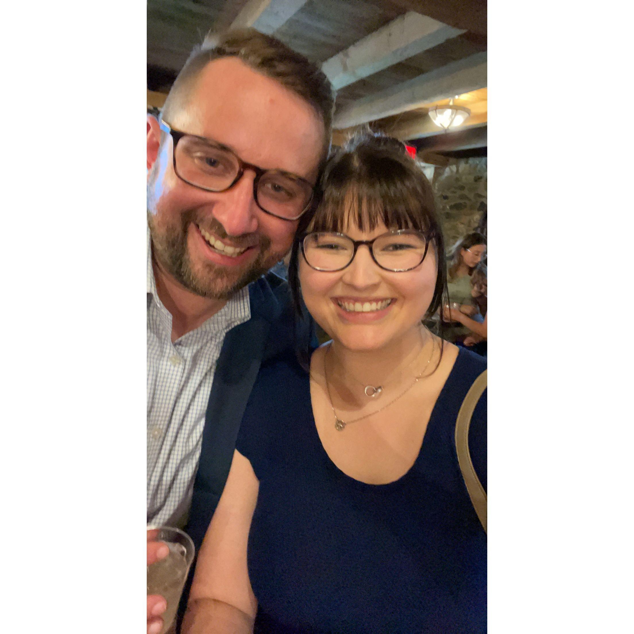 We realized we didn't have any recent photos of us