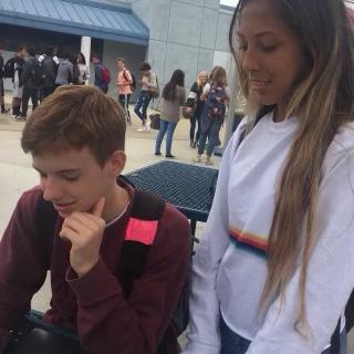 tiny 8th grade Sam and Serena