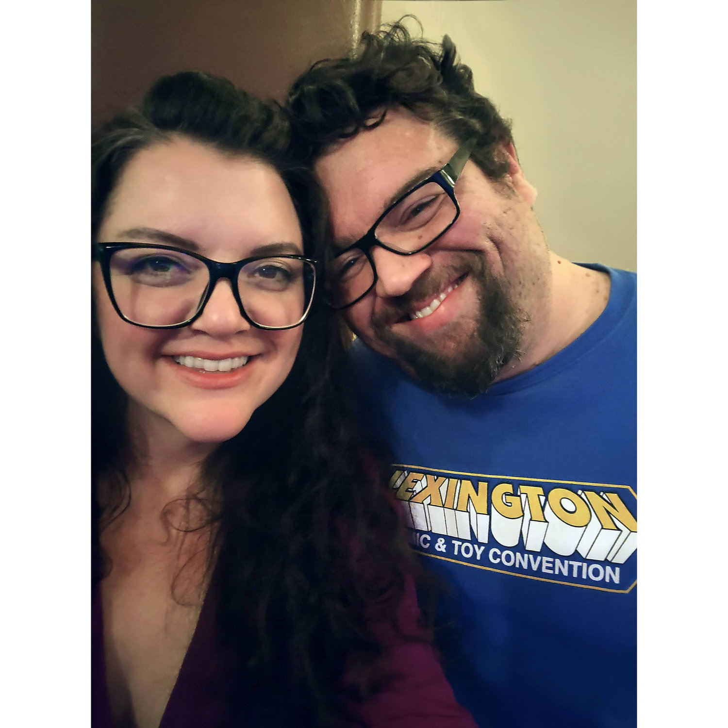 After axe-throwing on our first Valentine's Day!