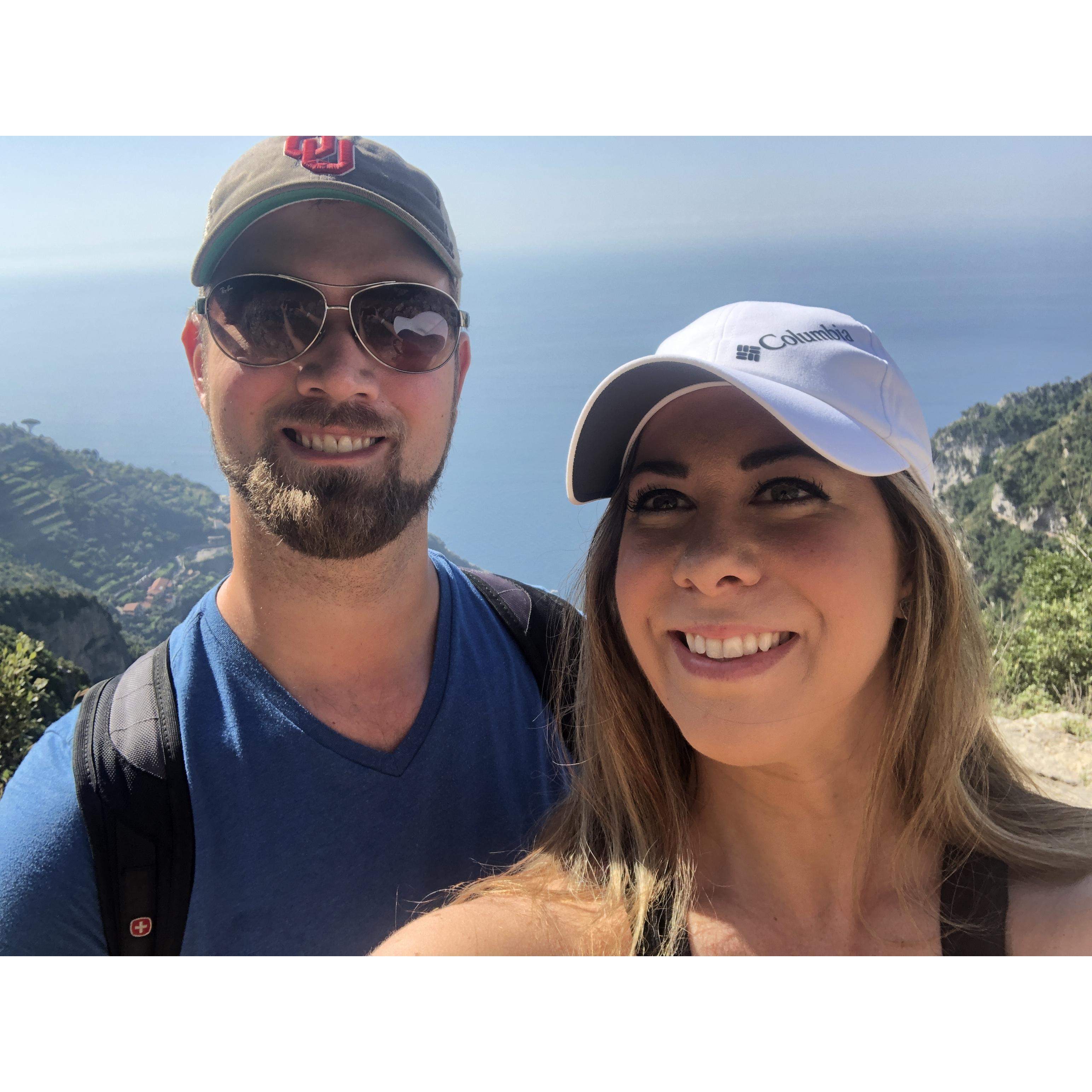 The start of our hike along the Amalfi Coast
