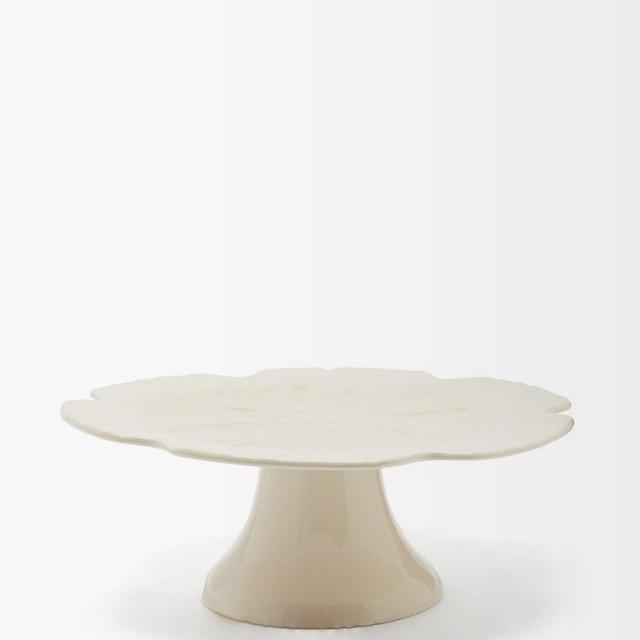 Bordallo Pinheiro Cabbage Earthenware Cake Stand