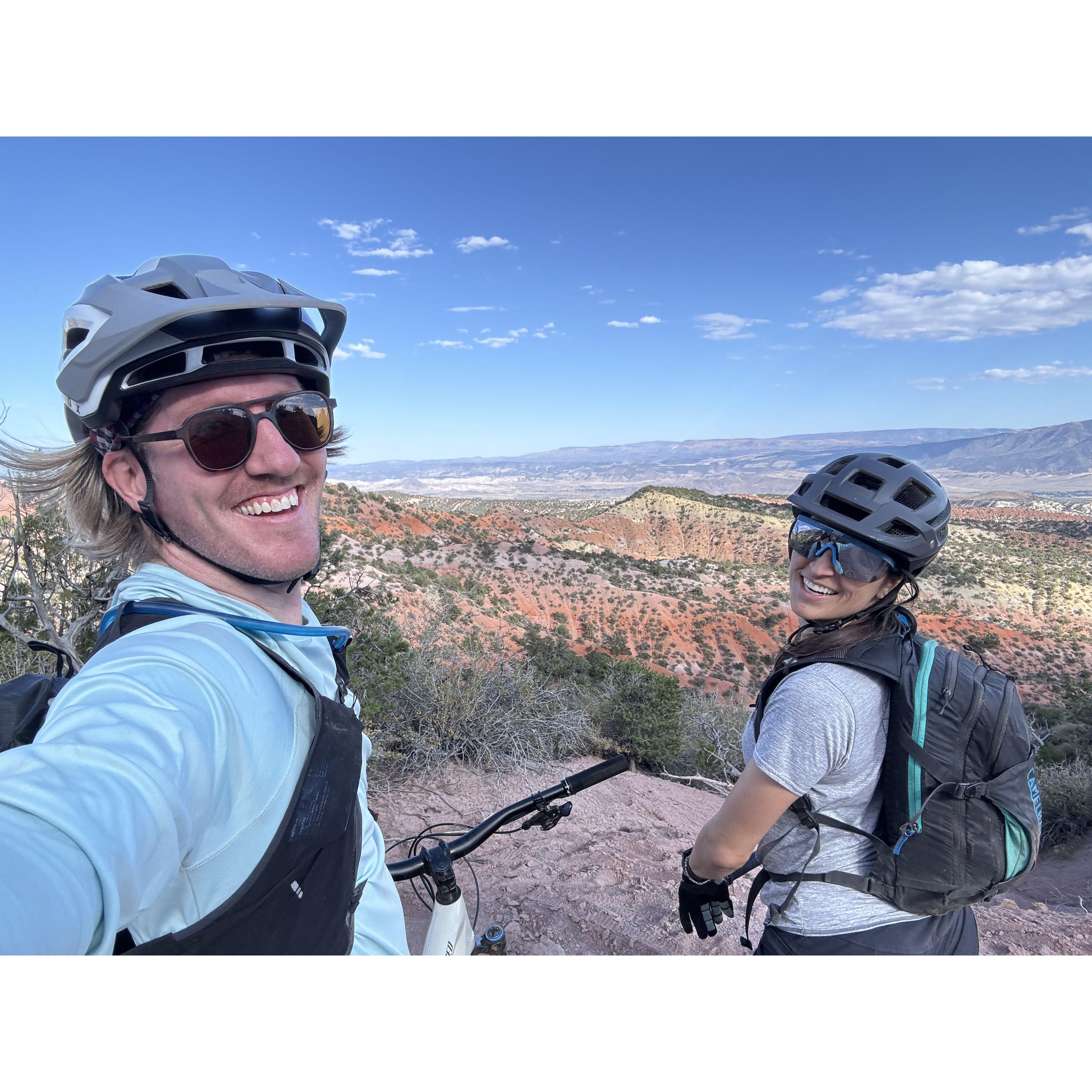 Enjoying those desert views.