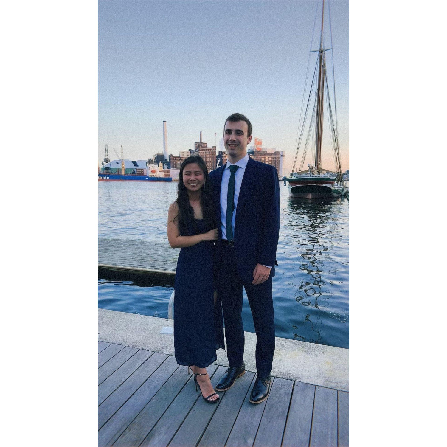 Dressing up occasionally for friends' weddings