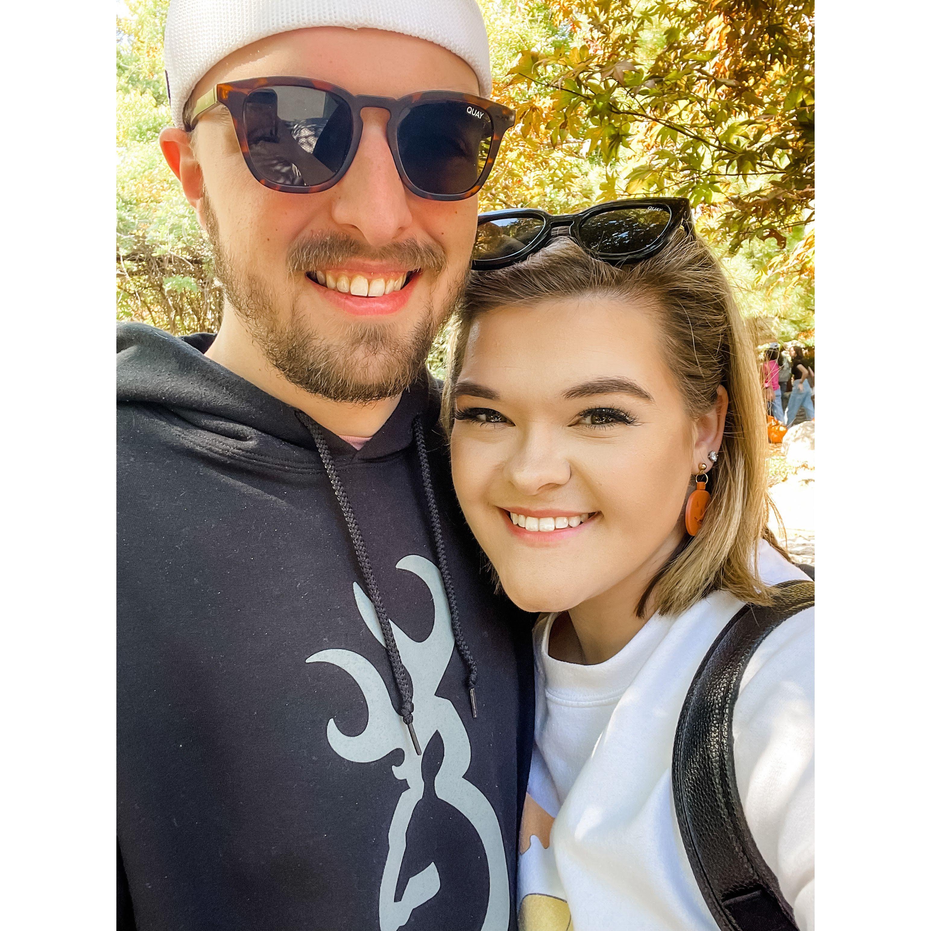 Us at the fall festival in Silver Dollar City