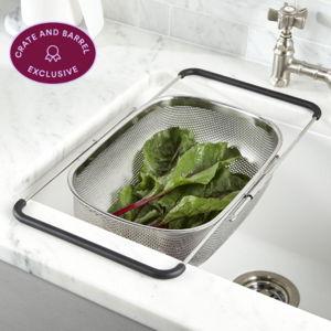 Crate and Barrel Over-The-Sink Mesh Colander