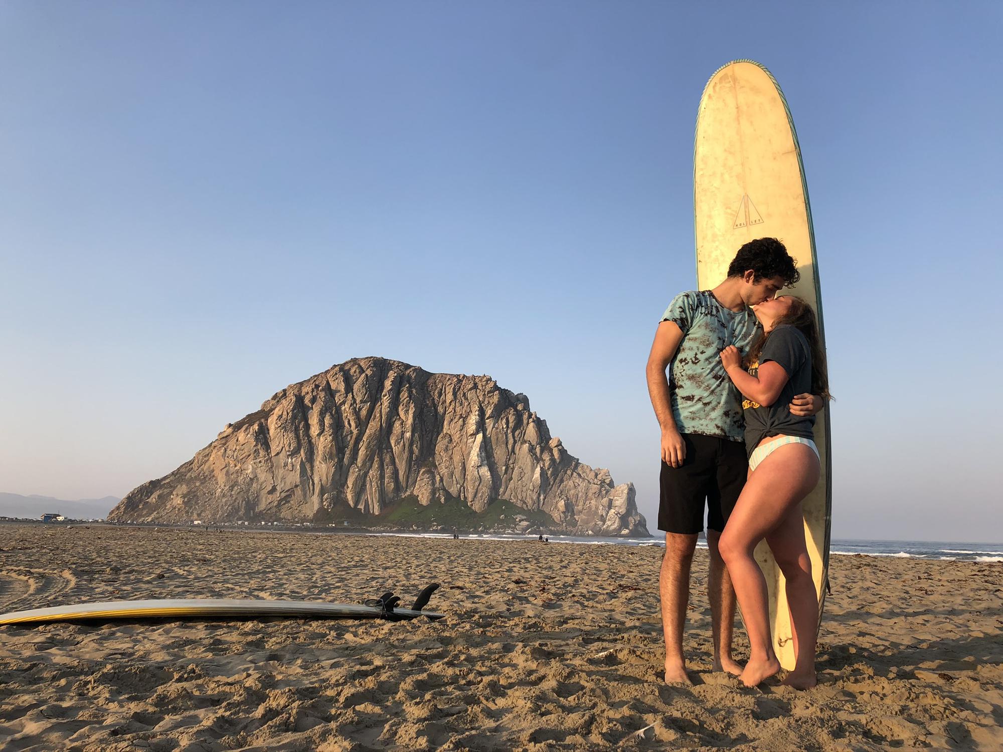 Connor surprised Ela with a surf trip to Morro Bay for her 21st birthday