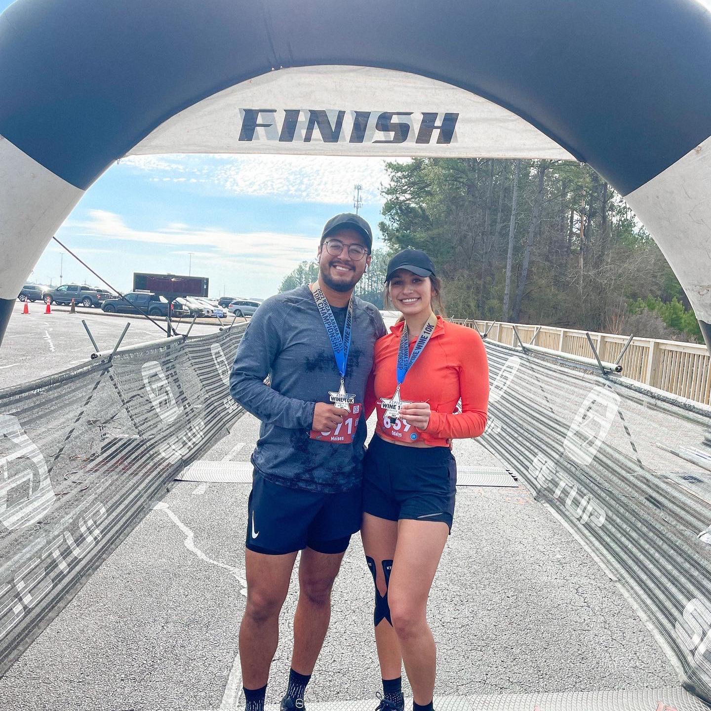 Our first run together at the Wine 10k