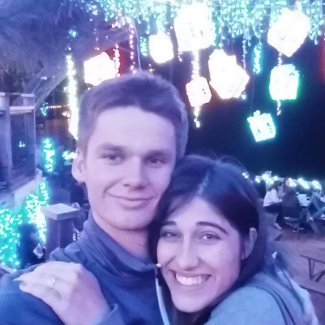 Thanksgiving 2017: This was a funny photo for us --- a few people saw Cait's purity ring and thought we had gotten engaged after only two weeks of dating! Haha!