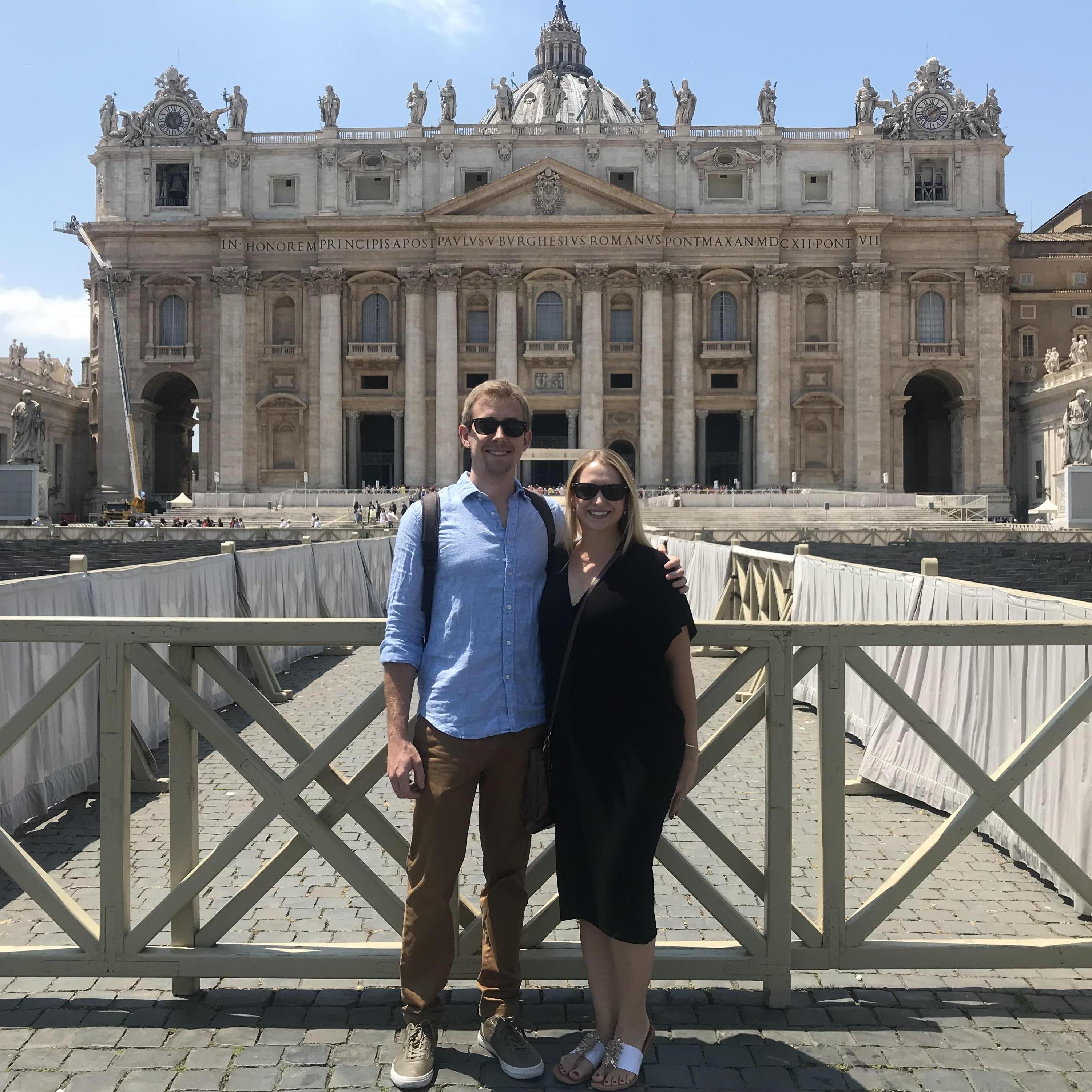 Outside of the Vatican & St Peter's Basilica!