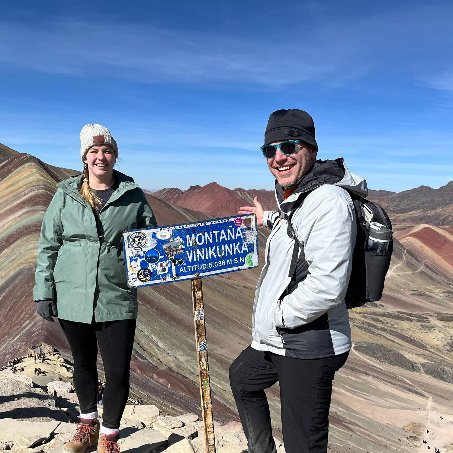 Made it to the top of Vinicunca at about 17,000ft above sea level