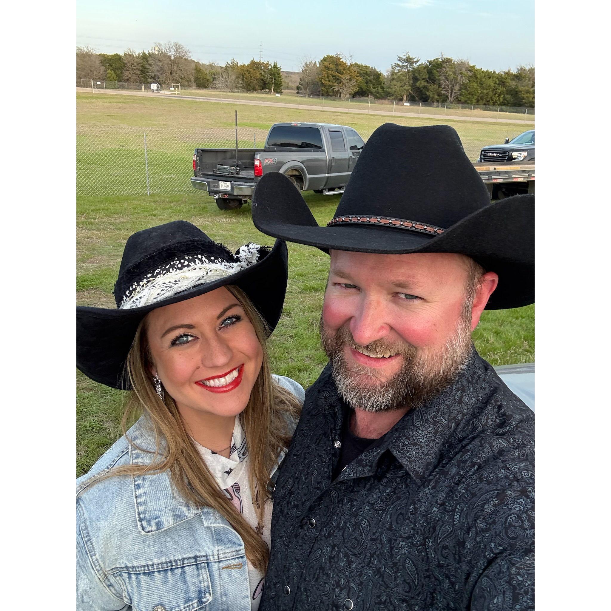 In our Cowgirl/Cowboy best for the Austin Rodeo!