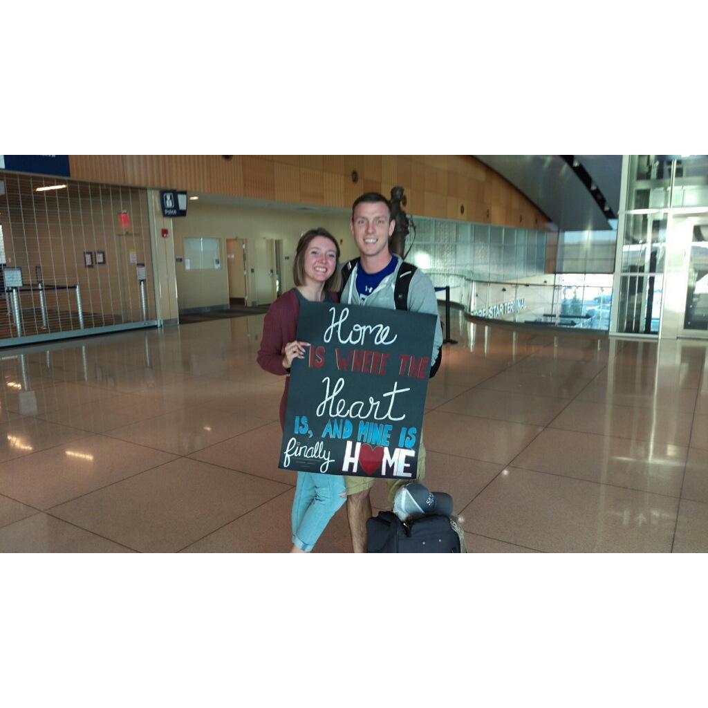 September 2017.
Greeting Jay at the airport when he returned home from basic training and tech school for the past 7 months.