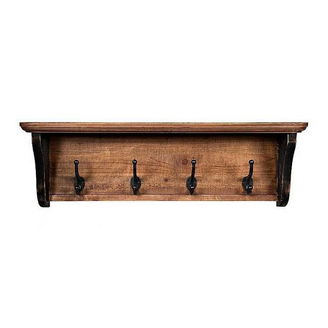 Morgan Wall Shelf with Hooks