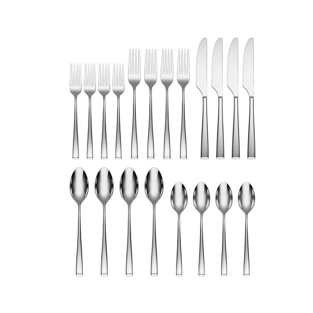 Cambridge Silversmiths Marlise Mirror 20 Piece 18/10 Stainless Steel Flatware Set, Service for 4