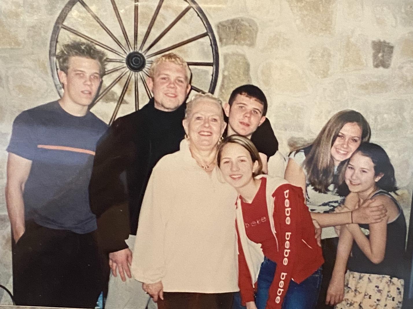 The grandkids (on Alyssa’s dad’s side) with their late grandmother Peggy