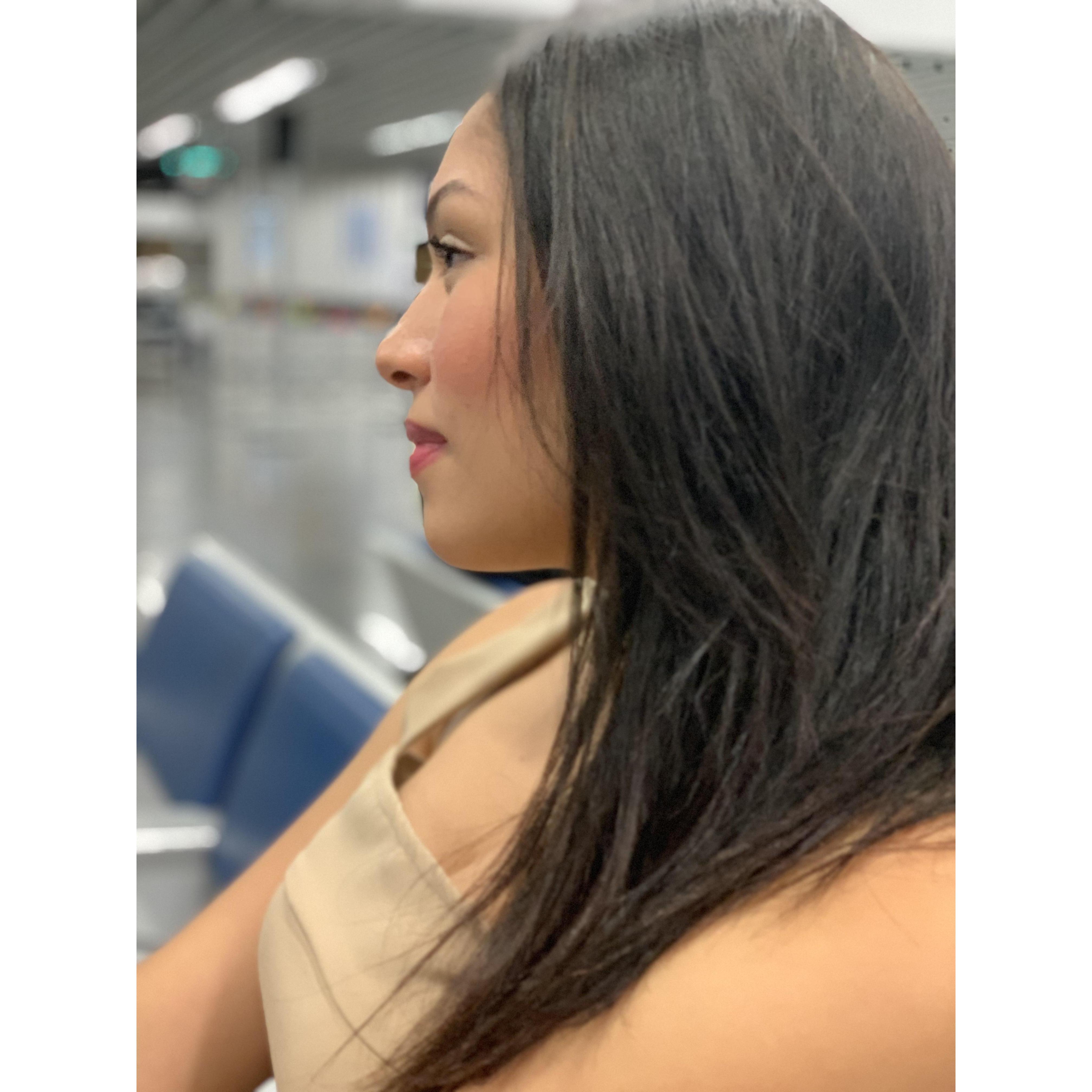 Trying out portrait mode at the airport
