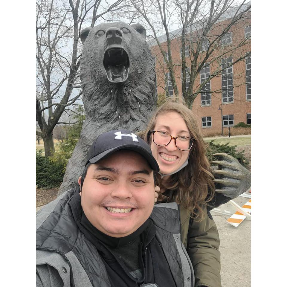 Mike's first time visiting Anne's alma mater, Kutztown University - missed you, Avalanche! February 2022