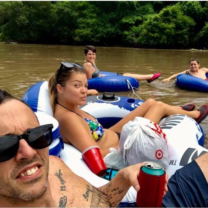 Tubing the French Broad River