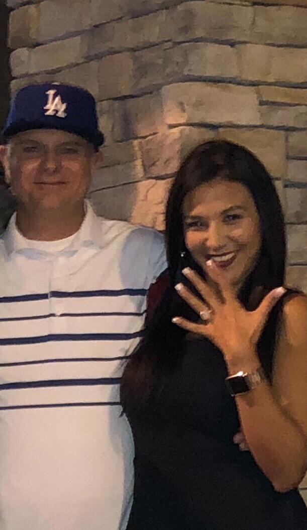 The night he proposed and she said YES!! 💍💍