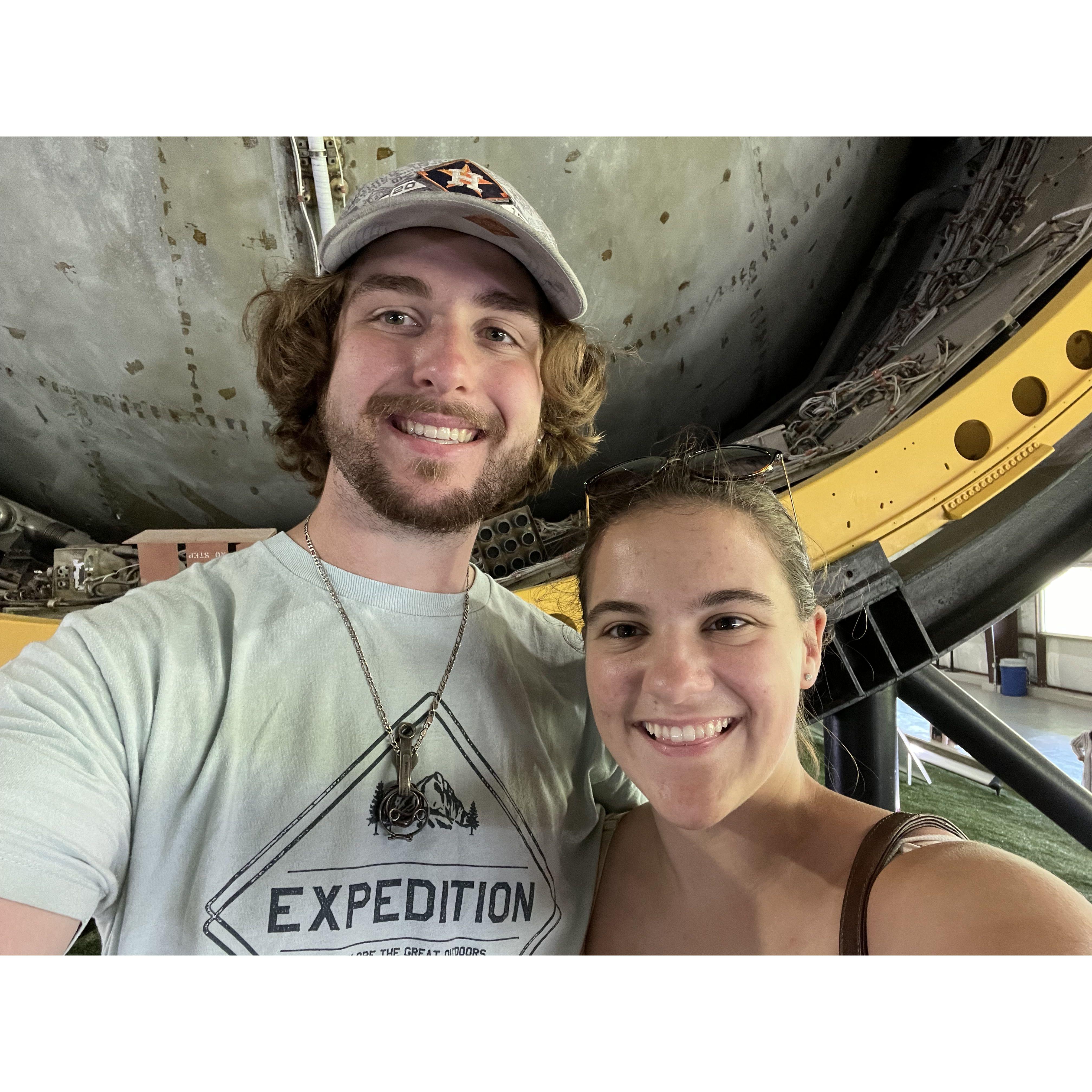 Exploring the NASA museum together!