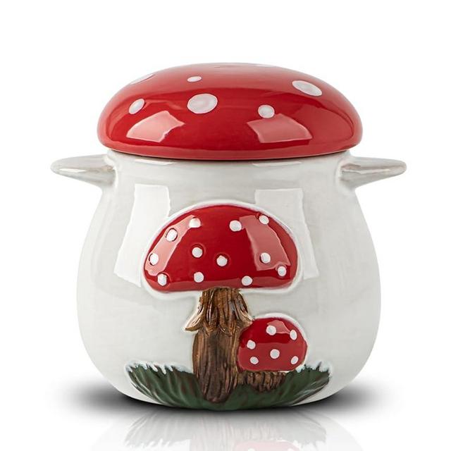 dgudgu Bacon Grease Container With Strainer And Lid Ceramic Kitchen Grease Container Mushroom Bacon Grease Can Grease Holder For Kitchen Bacon Container Bacon Grease Keeper Bacon Grease Saver
