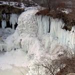 Chase frozen waterfalls