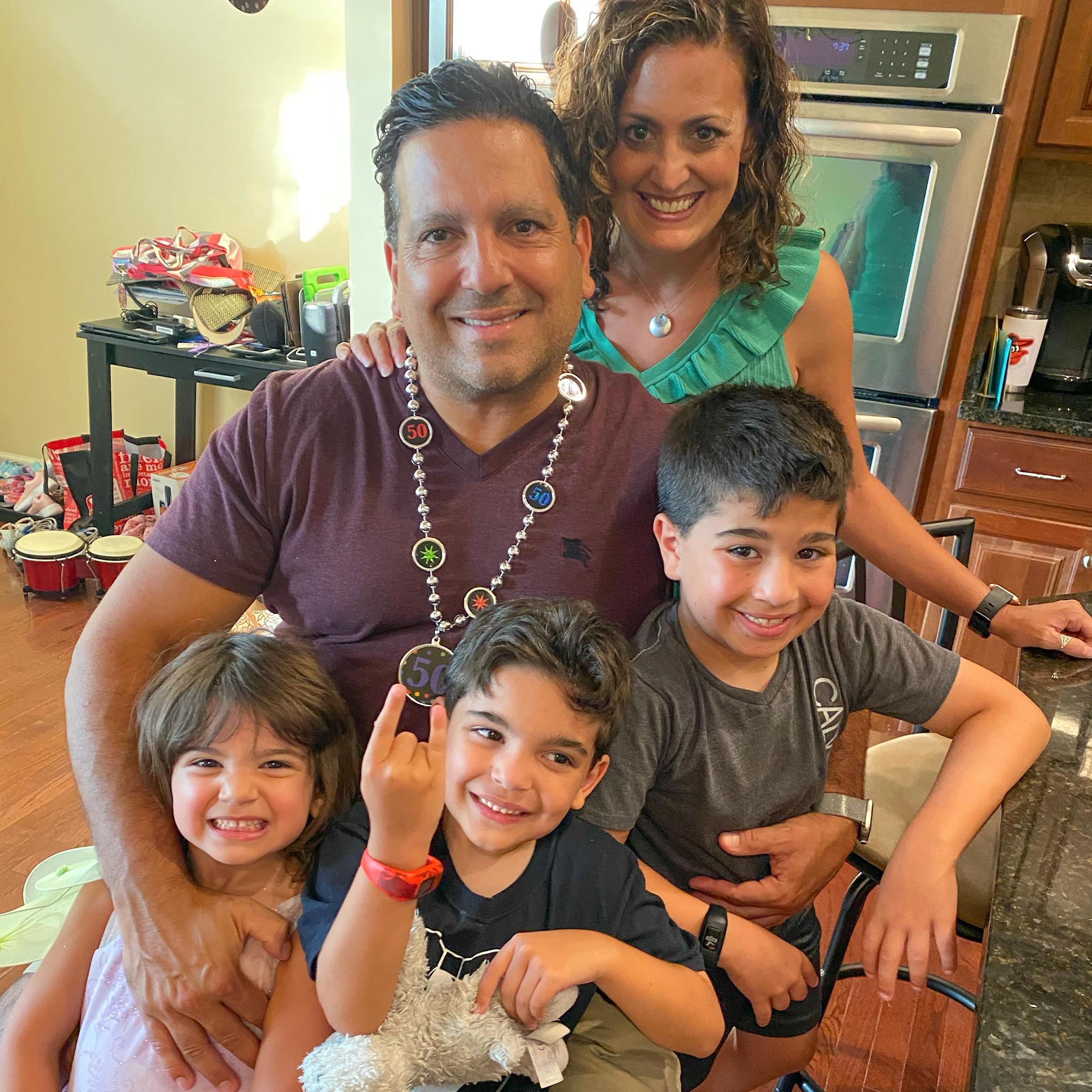 First family photo, July 2020 in Woodstock, Maryland