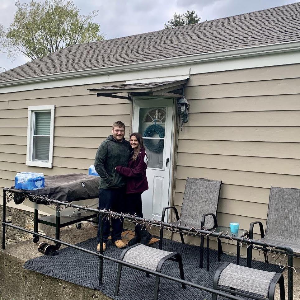 Our first (tiny) house together.