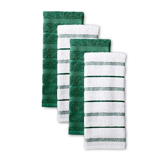 Zola White & Green Botanical Embroidered Hand Towel