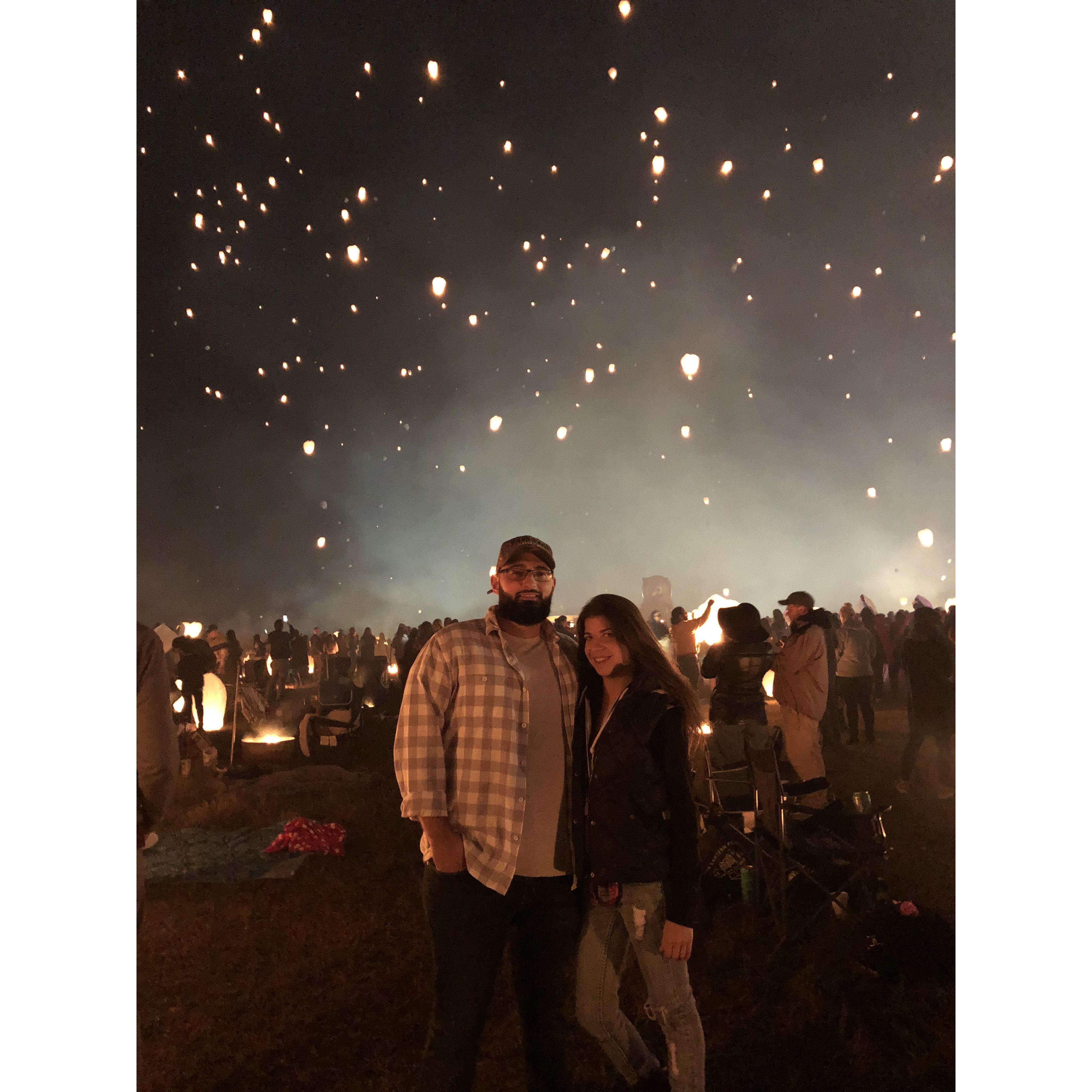 Jason's 29th birthday - I took him to the Pocono's for the weekend to check out breweries & wineries and also ended up surprising him & went to The Pocono Raceway for the Sky Lantern Festival