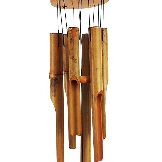 MUMTOP Bamboo Wind Chime Outdoor Wooden Music Wind Chimes for Garden, Patio, Home or Outdoor Decor