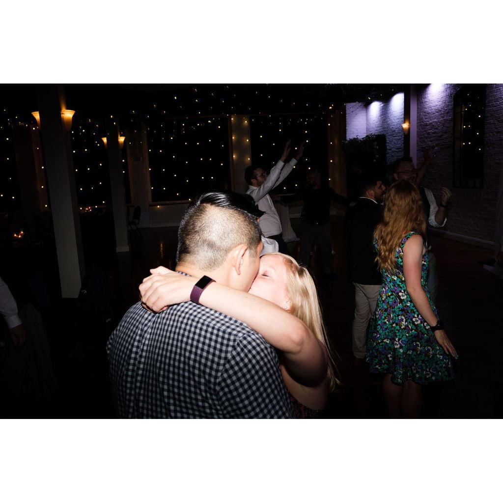 Feeling all the love for each other at our friends' wedding!