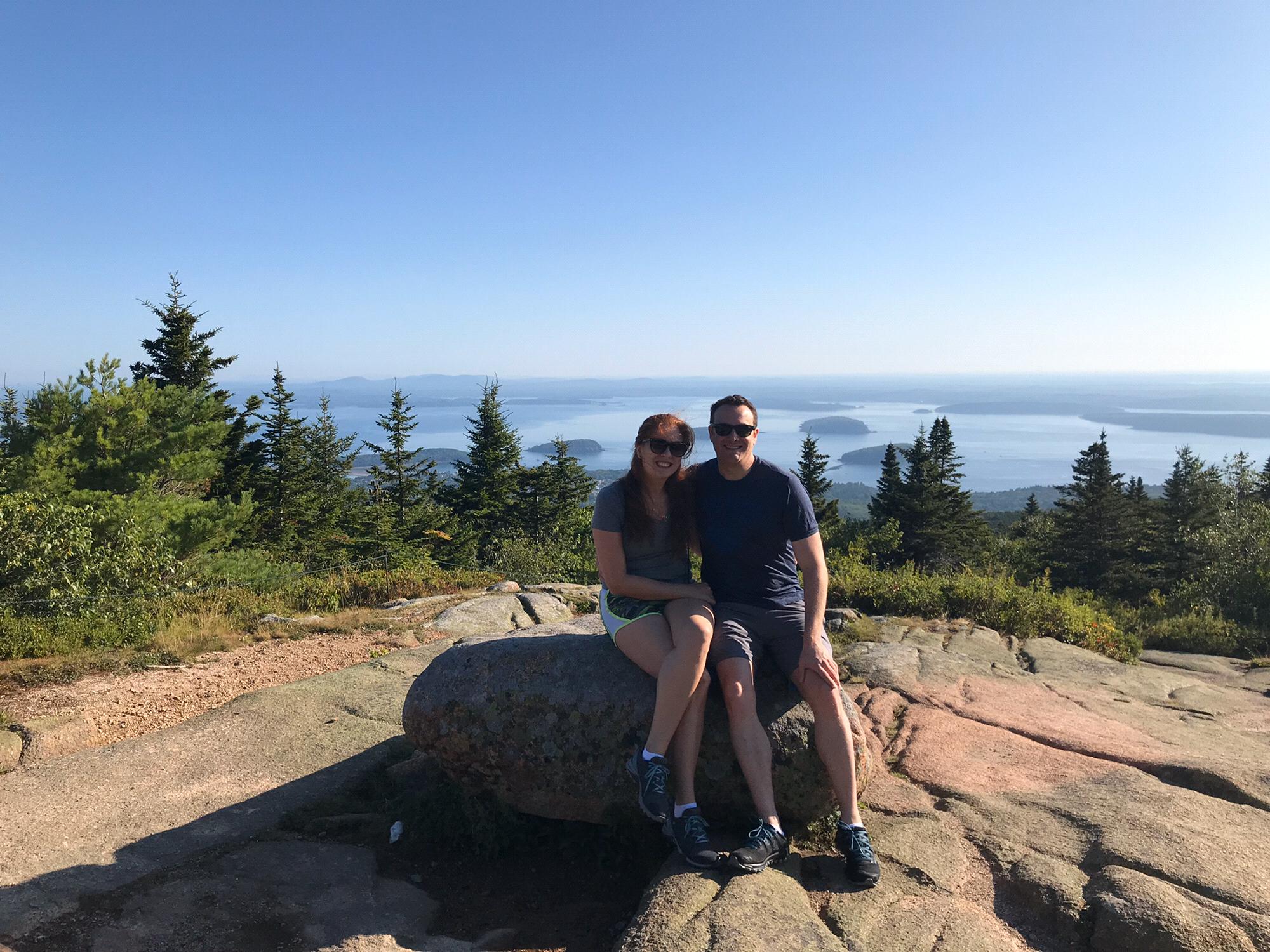 August 2019 - woke up at 6am to hike Cadillac Mountain for the most spectacular view in Bar Harbor, ME