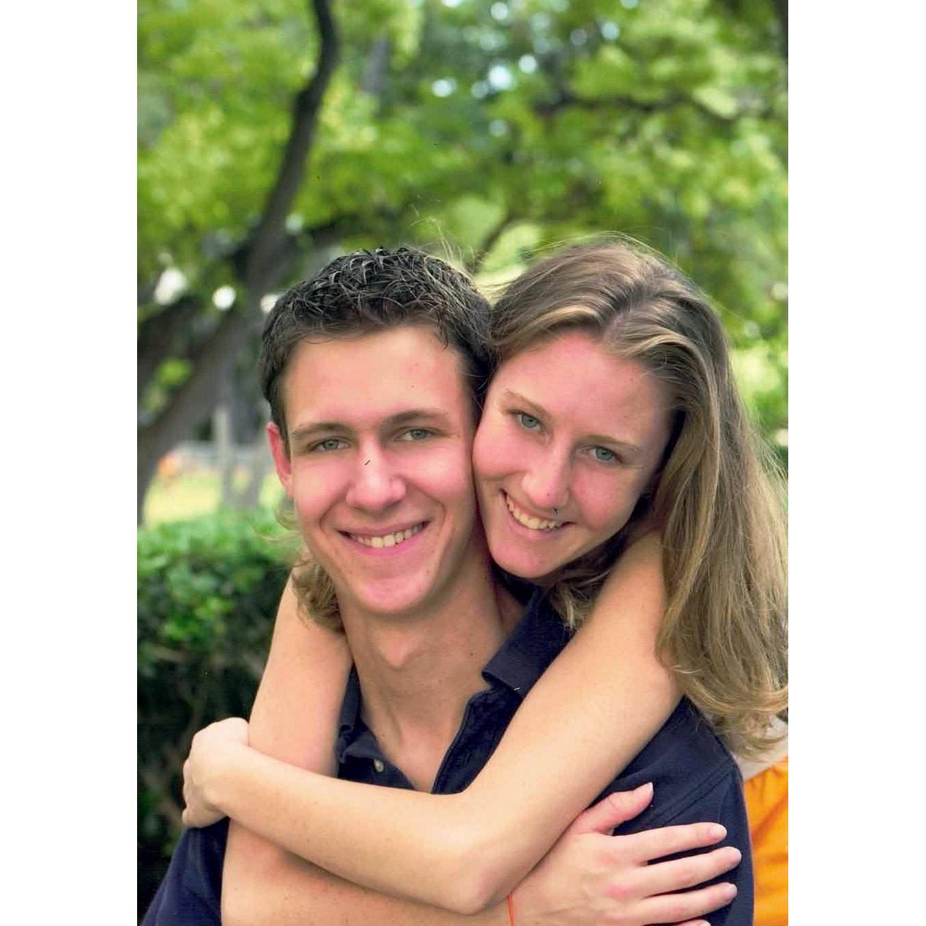 Hawaii in high school...before Sean had a beard!