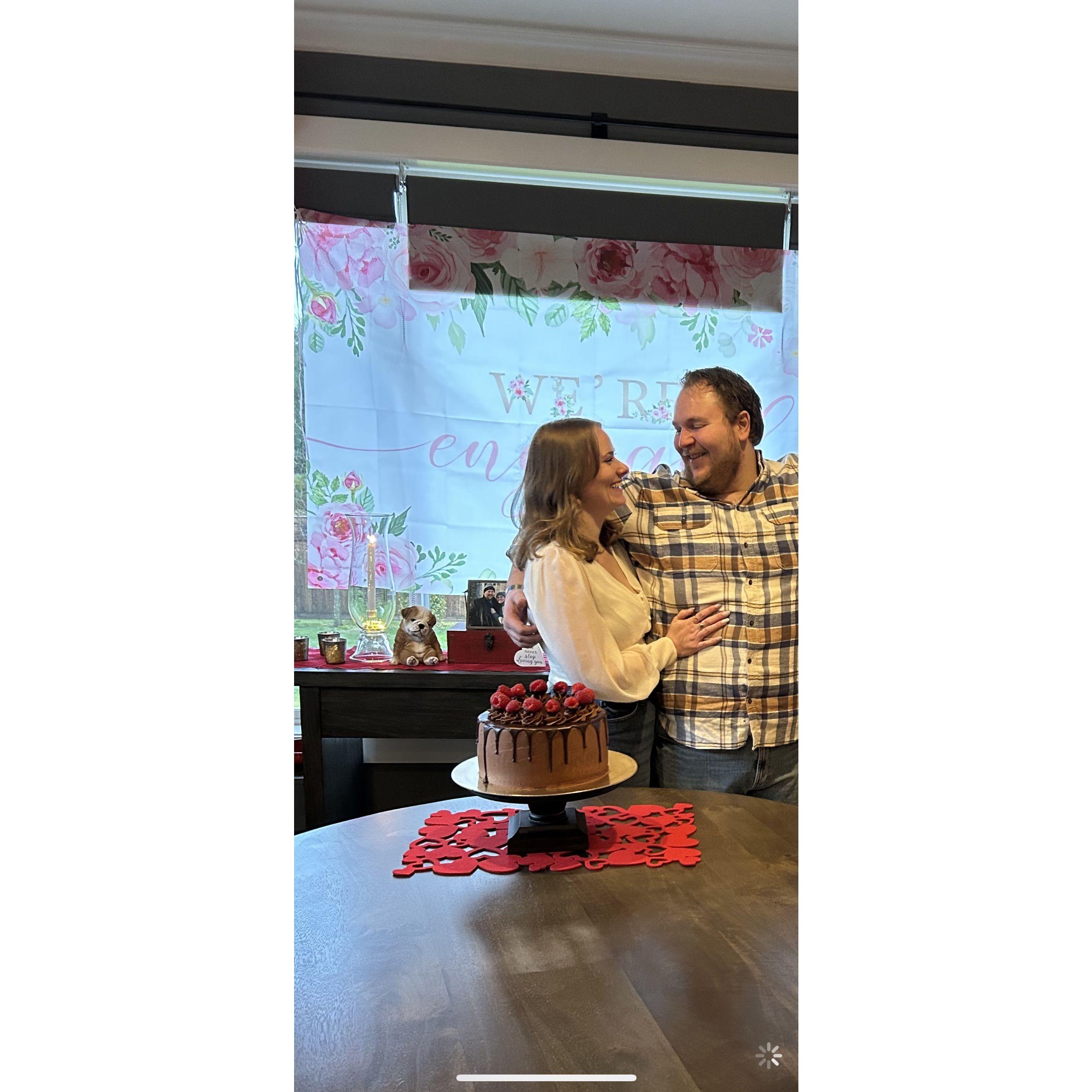 Our engagement party in Washington