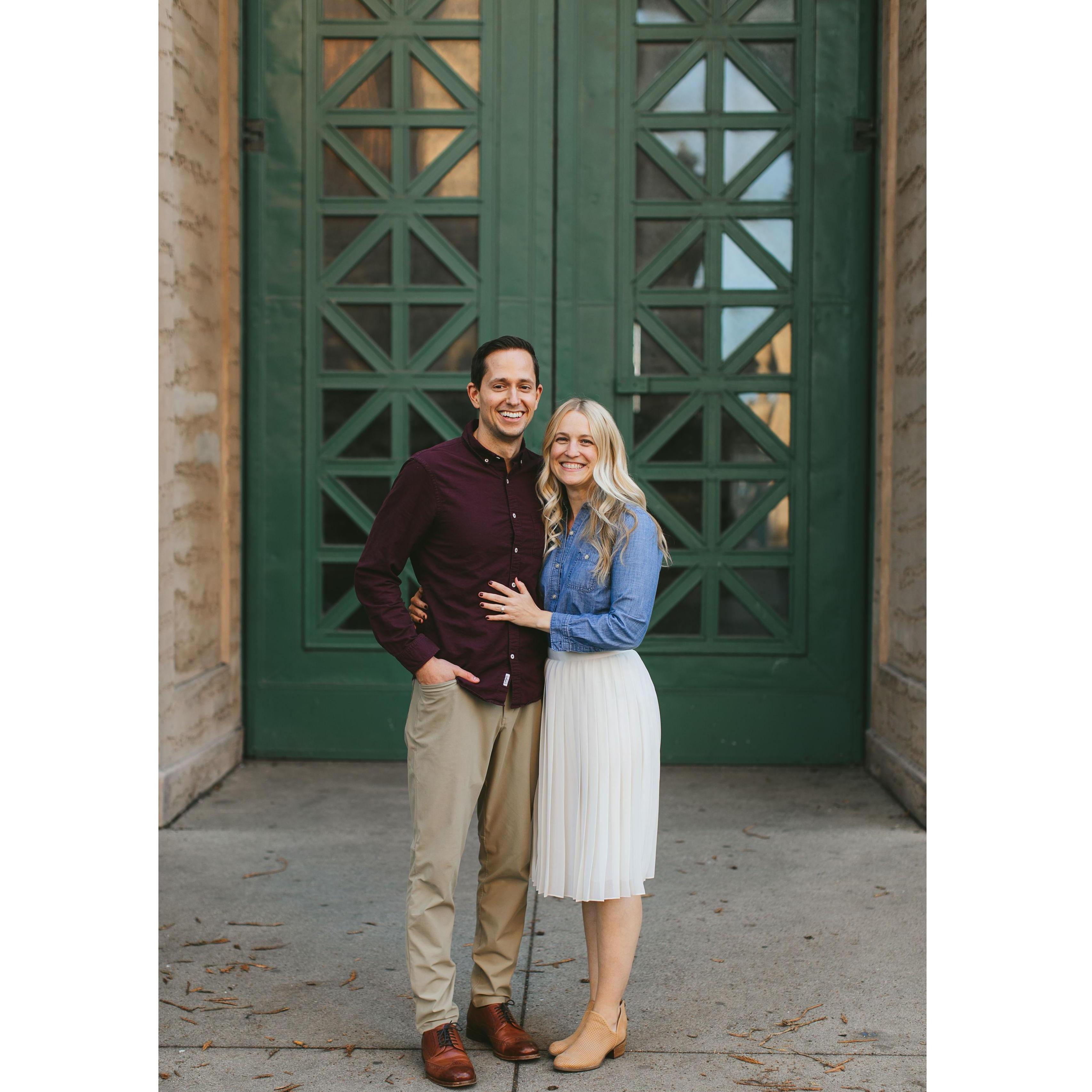 Engagement Photo at Palace of Fine Arts - November 2020