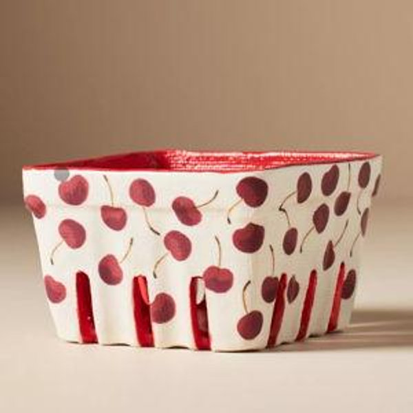 Fruta Stoneware Berry Basket