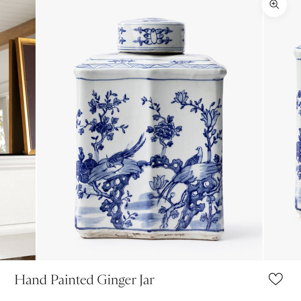 Hand Painted Ginger Jar