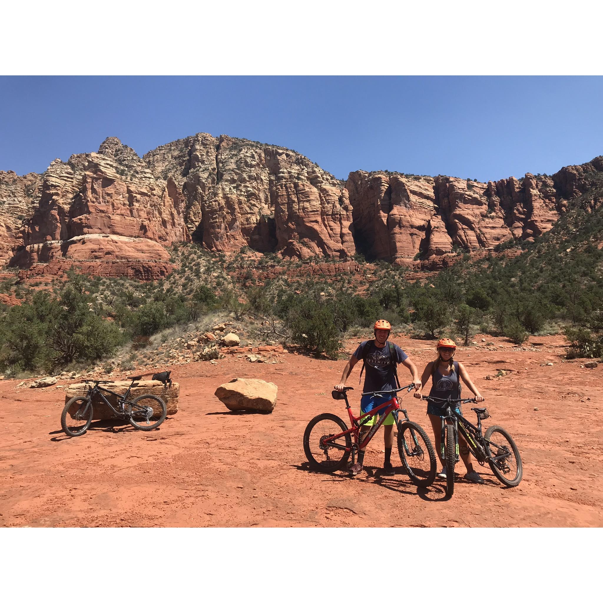 Mountain biking in Sedona!
Arizona, 2018.