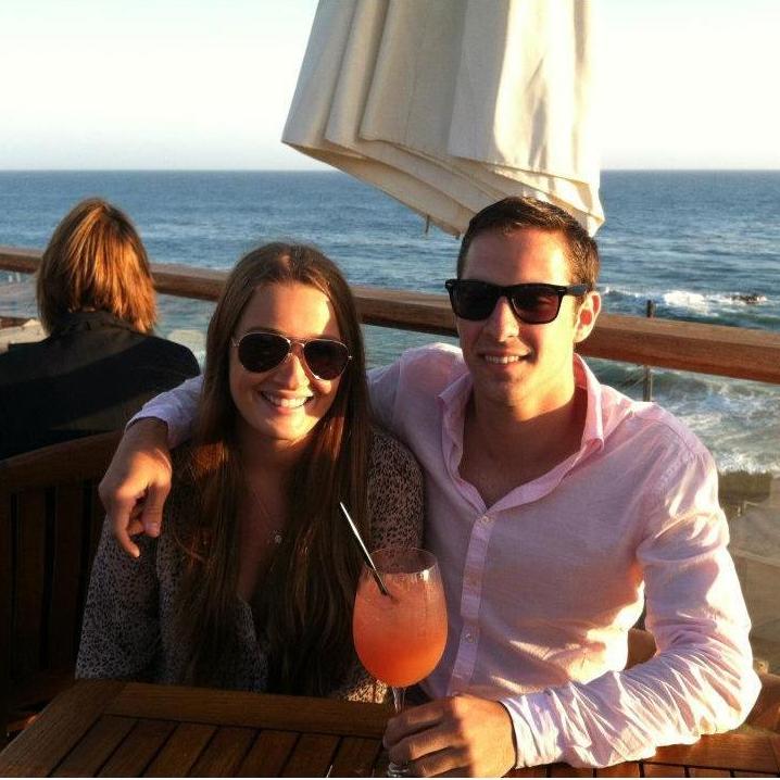 Happy hour in Laguna Beach during Ricky's first time visiting Dani in California. June 2012