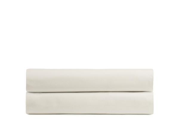 Brushed Cotton Fitted Sheet- White, King