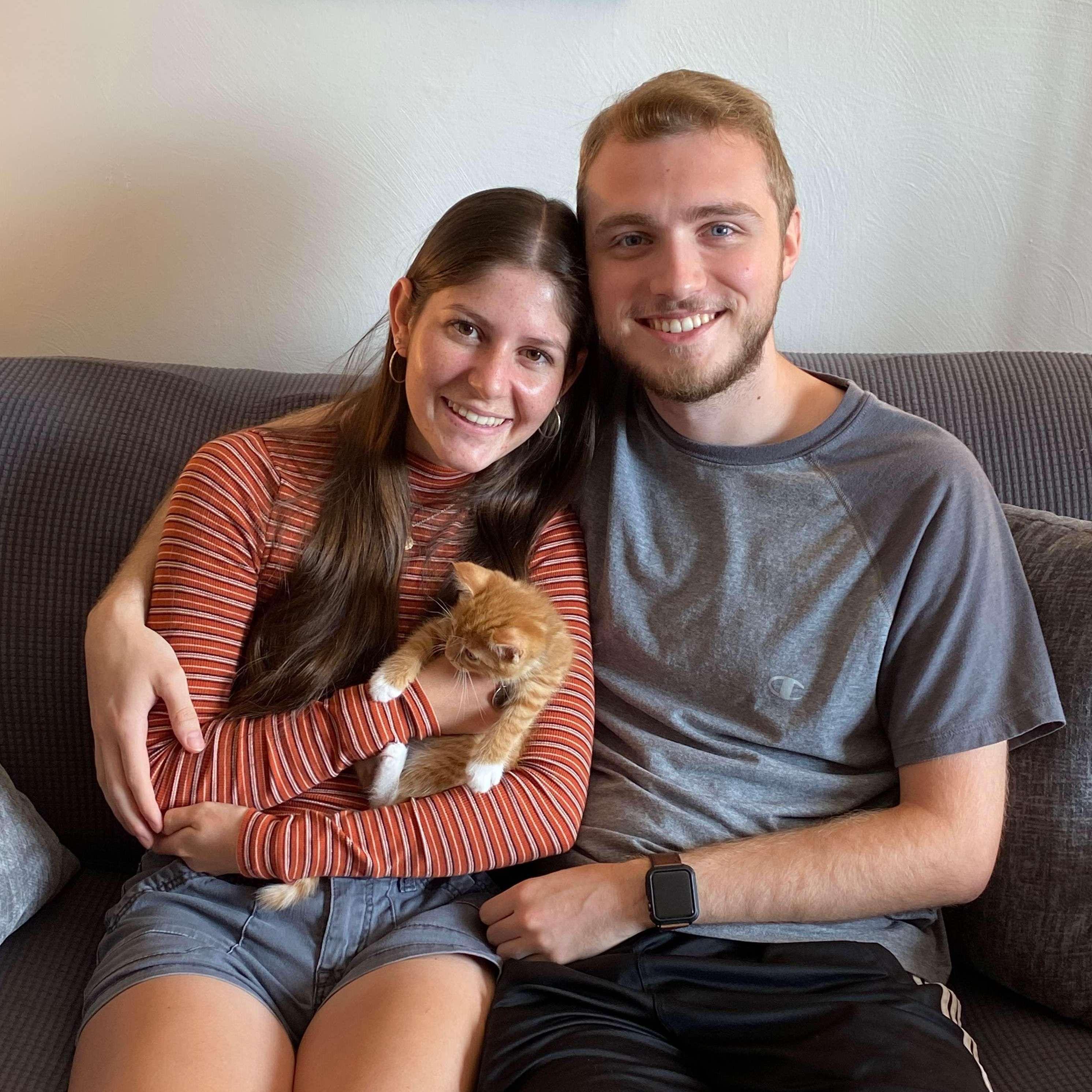 Family photo from when we first got our cat.