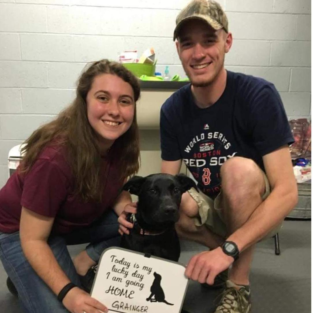 The day we officially adopted Granger!